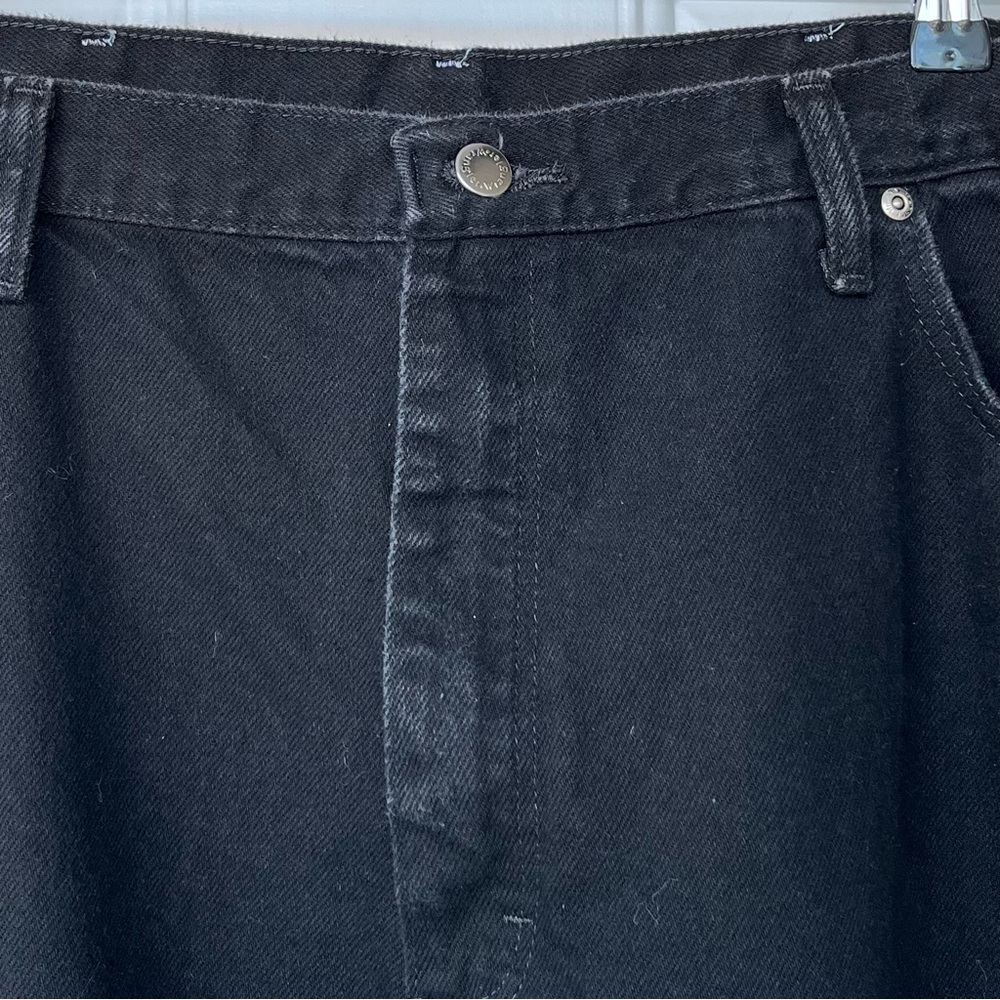 •WRANGLER• Men's Black Premium Quality Authentic Denim Jeans - Size 42x32 - Picture 5 of 8